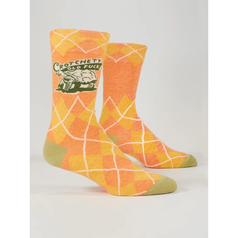 Blue Q Crotchety Old F**K Crew Socks – Men’s