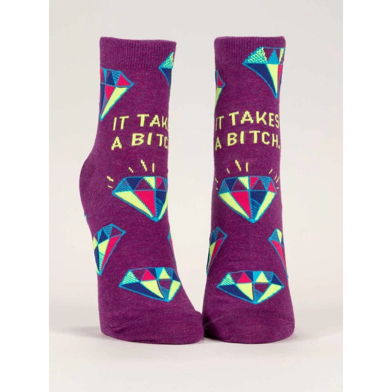 Blue Q It Takes A B***h Ankle Socks – Women’s