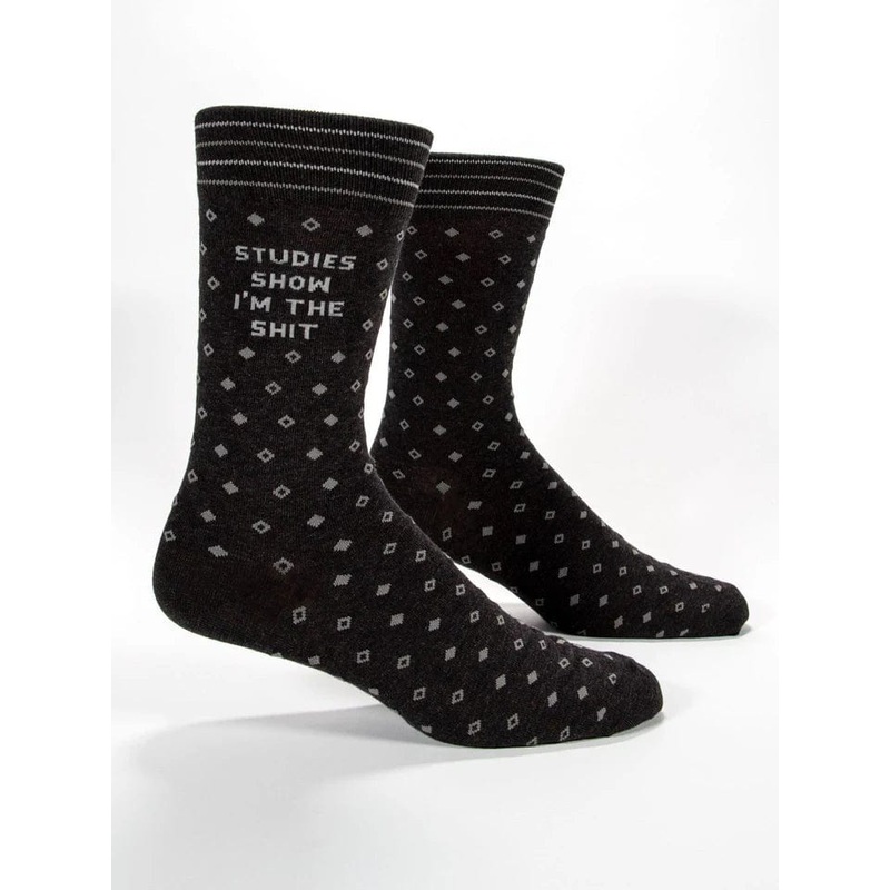 Blue Q Studies Show I’m The S**t Crew Socks – Men’s