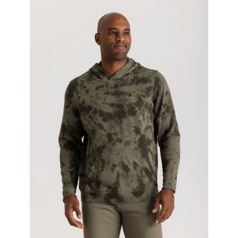 Free Fly Embroidered Logo Fleece Hoodie – Men’s