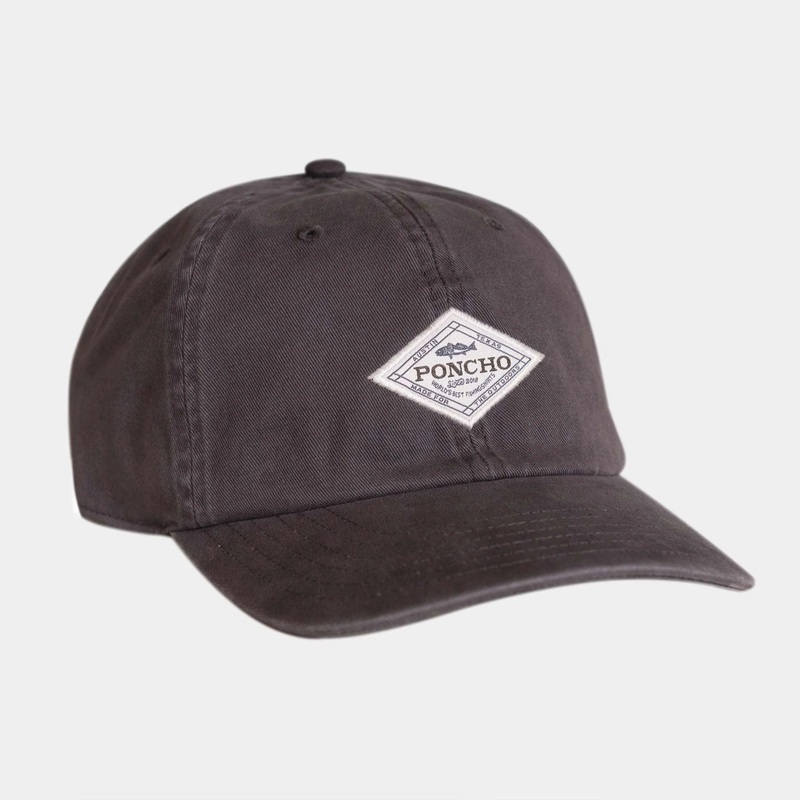 Poncho Grey Diamond Patch Hat