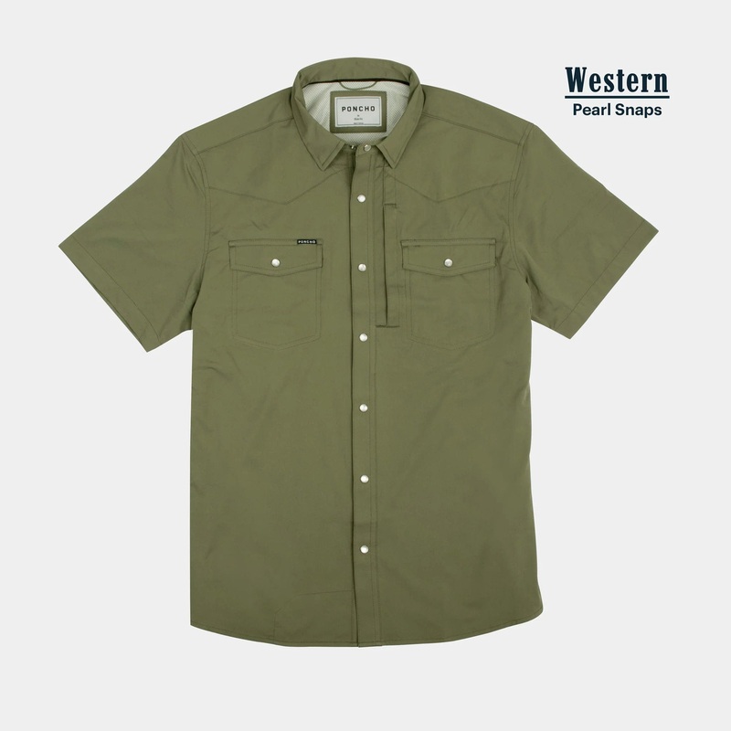 Poncho The Sabine Western Shortsleeve Shirt Regular Fit – Men’s