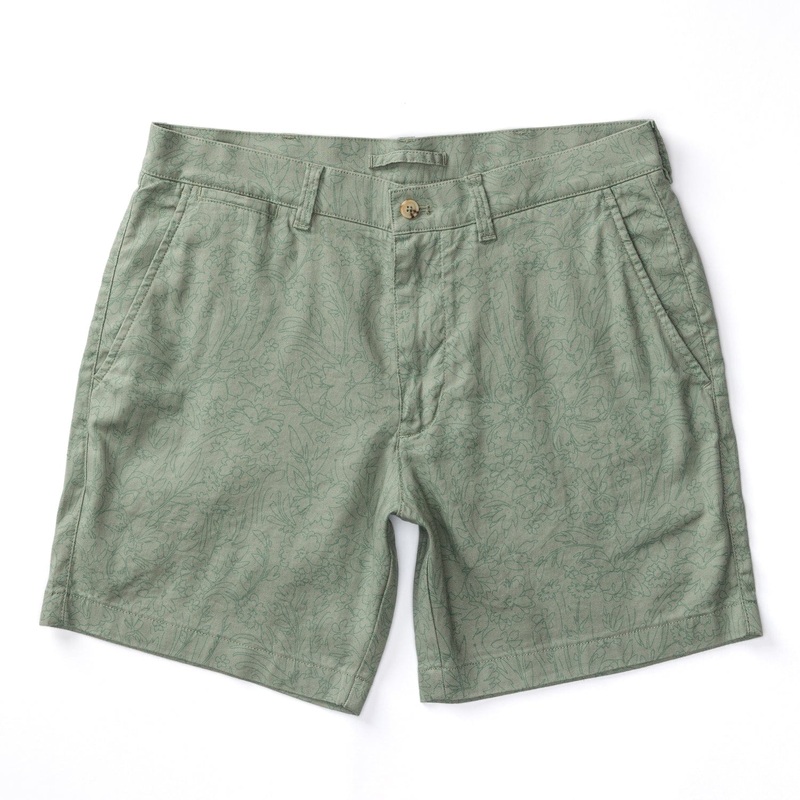 Men’s DuckHead 7In Linen Gold School Chino
