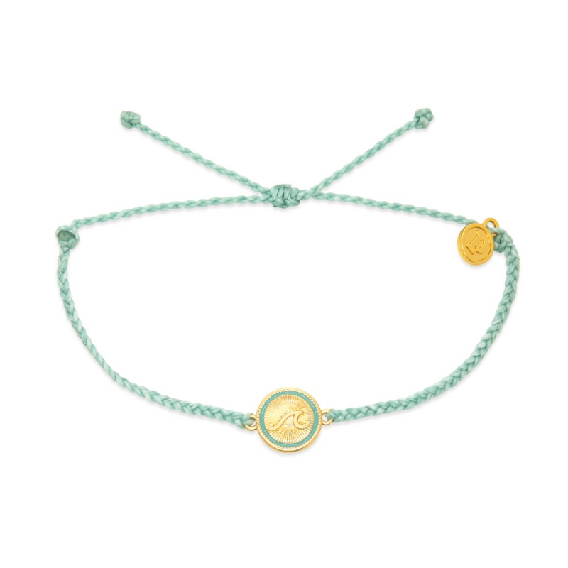 Pura Vida Women’s Tidal Gold Charm Seafoam