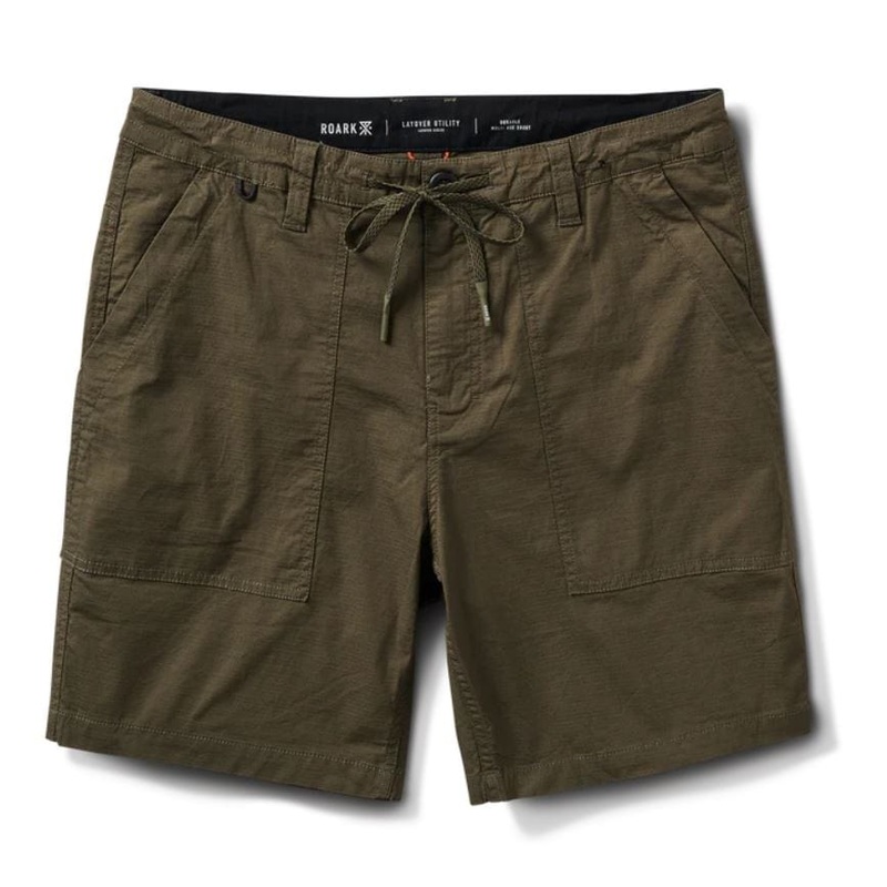 Layover Utility Ripstop Short in Dark Khaki