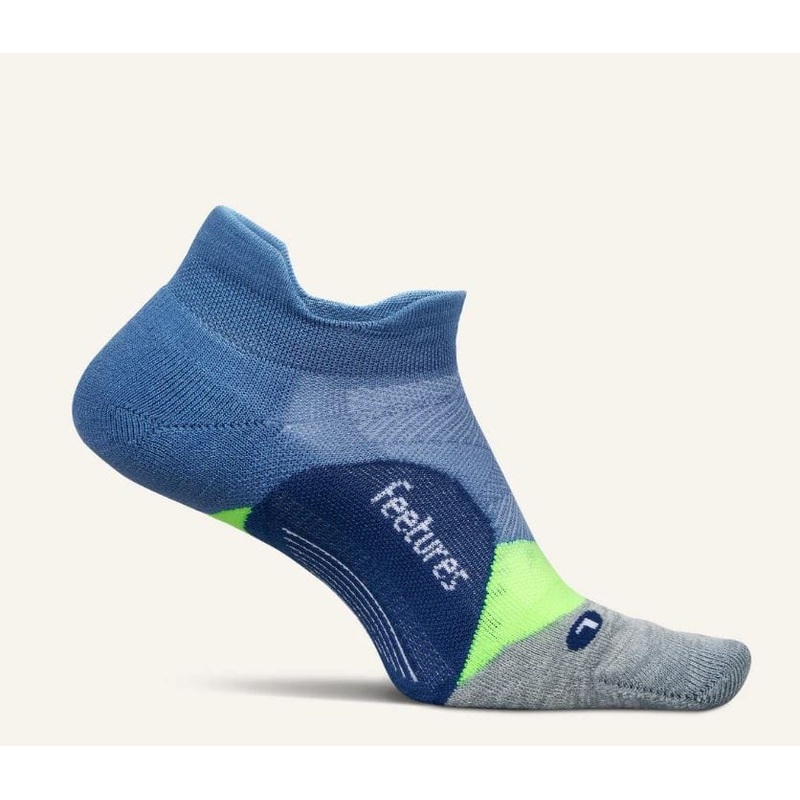 Men’s Feetures Elite Lt Cush No Show Tab Bahama Blue