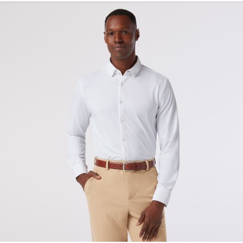 Mizzen + Main Halyard Long Sleeve Classic Dress Shirt