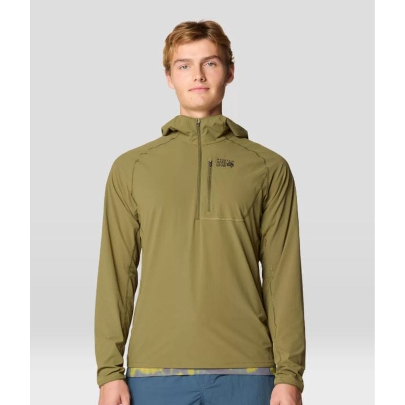 Mountain Hardwear Men’s Sunshield Hoody in Combat Green