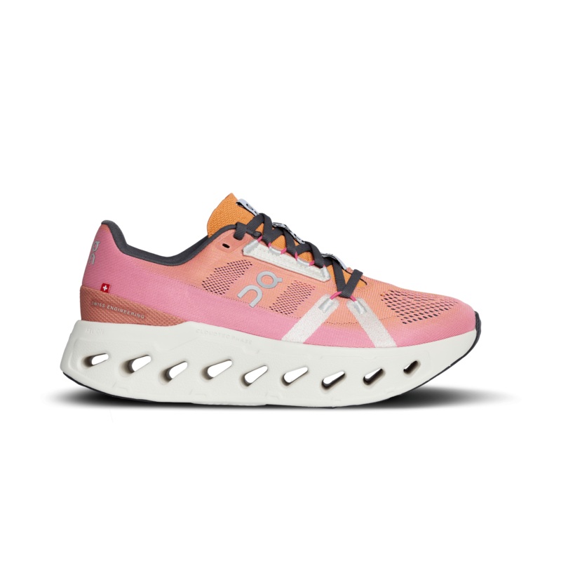 On Women’s Cloudeclipse in Tangerine / Ivory