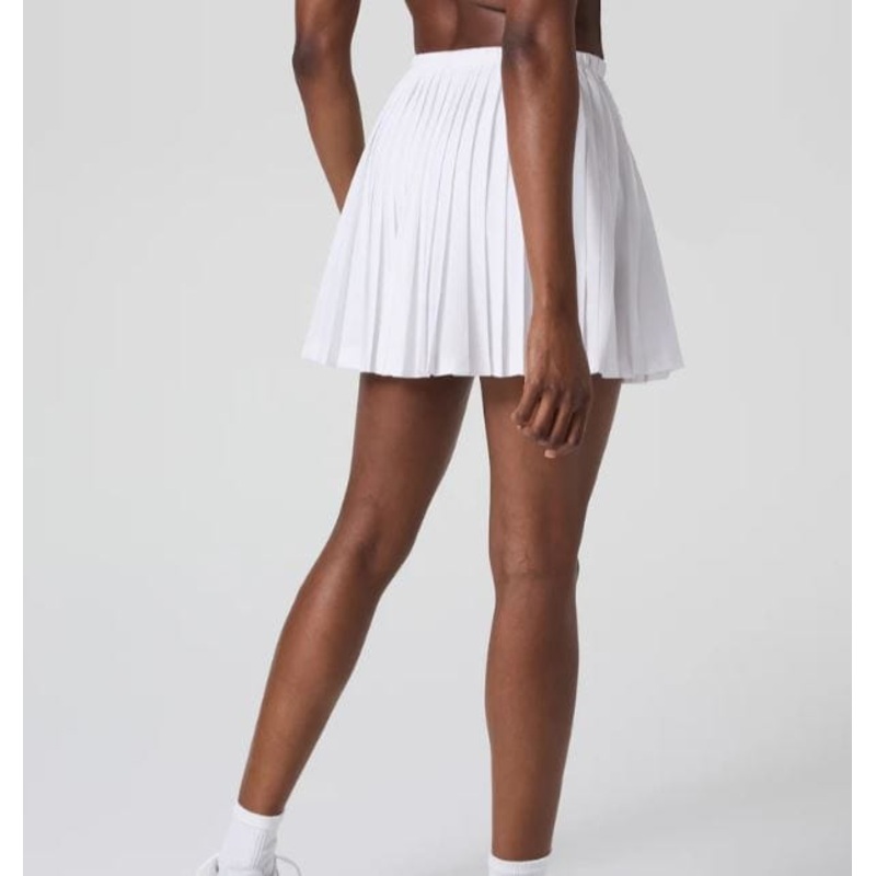 Vuori Clementine Pleated Skirt in White