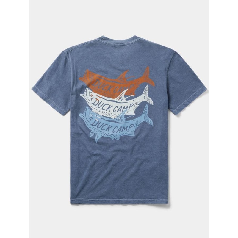 Duck Camp Tri Tarpon T-Shirt in Dark Denim