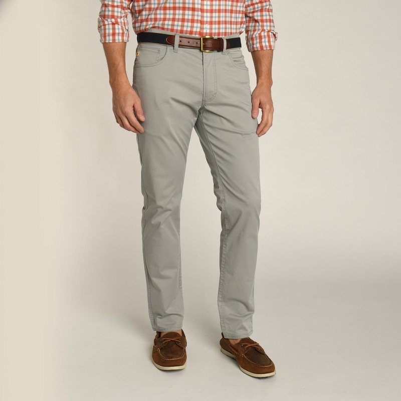 Duck Head Shoreline Twill 5-Pocket Pants in Limestone Grey – Men’s