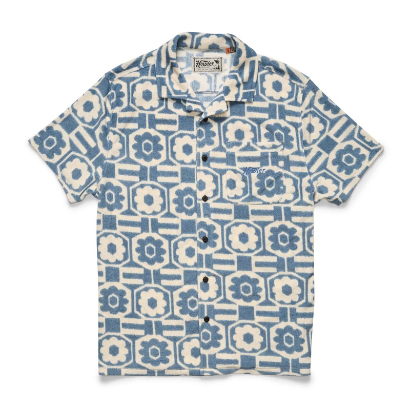 Howler Bro’s Palapa Terry Short Sleeve Shirt in Talavera
