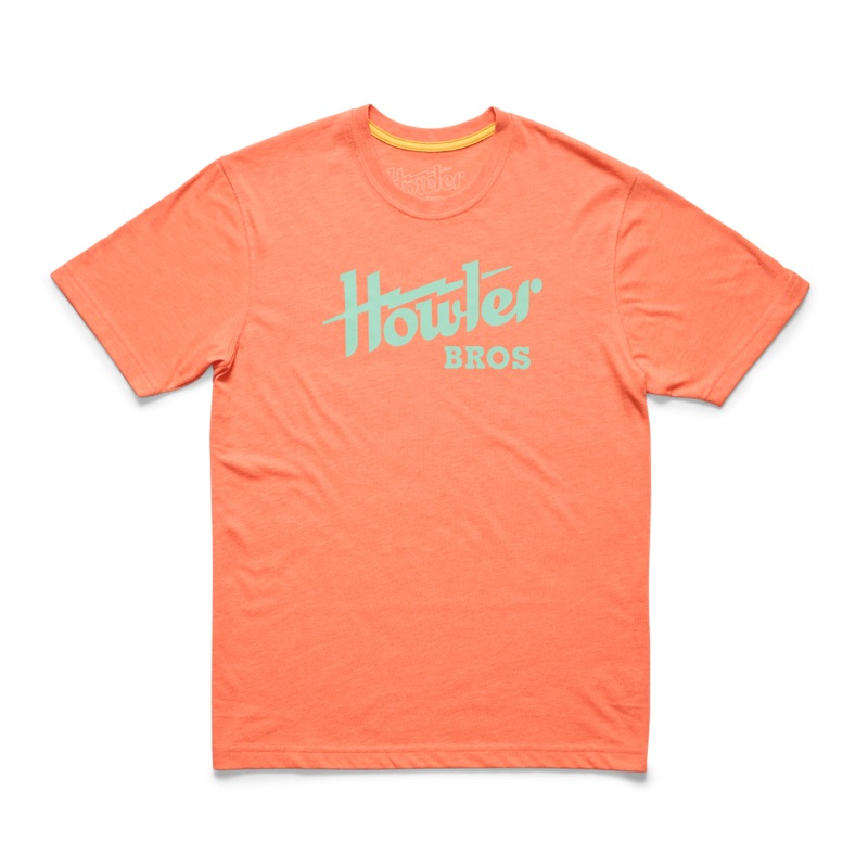 Howler Bros Howler Electric Short Sleeve T-shirt in Coral Heather