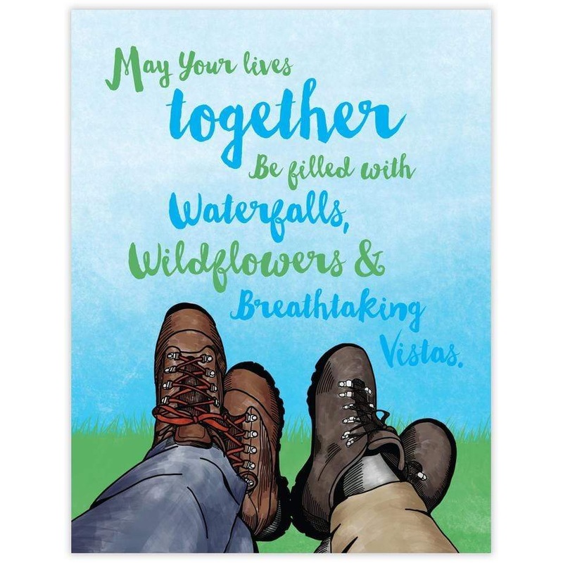 Waterknot “Hikers Wedding” Card