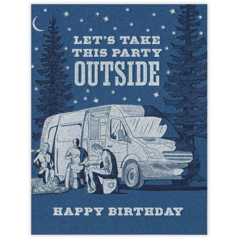Waterknot “Party Outside” Birthday Card