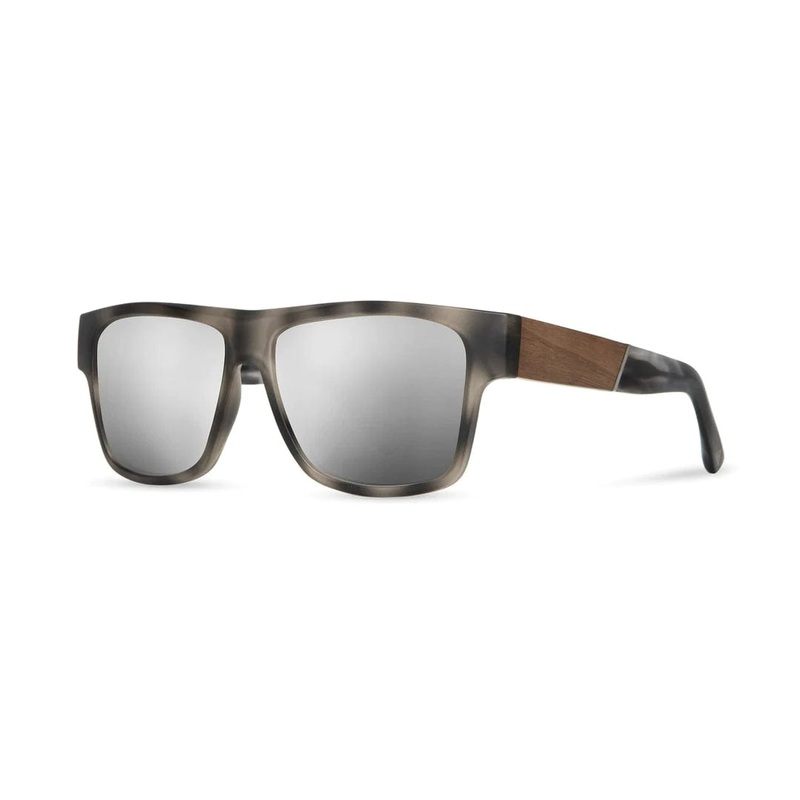 CAMP Eyewear Cliff Sunglasses Matte Pearl Grey | Walnut