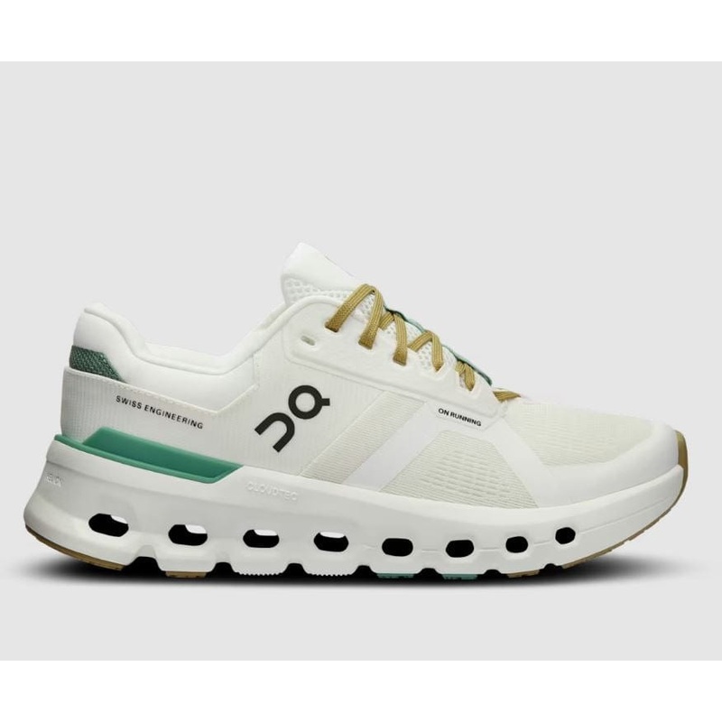 On Women’s Cloudrunner 2 in White / Green