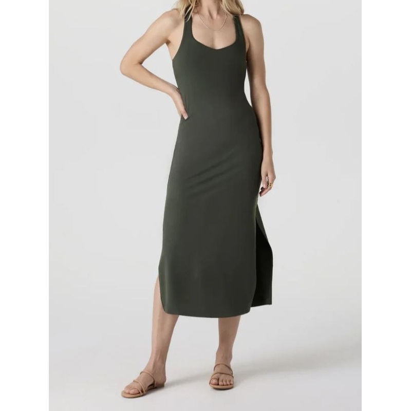 Vuori Women’s Halo Racerback Dress in Kale