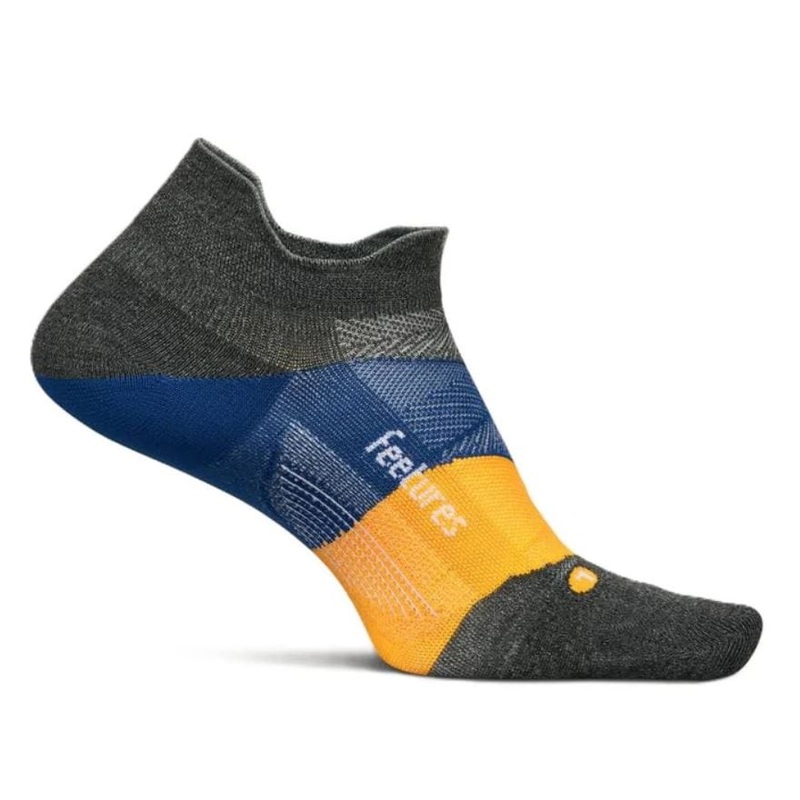 Men’s Feetures Elite Ultra Lt No Show Tab in Iron Seal