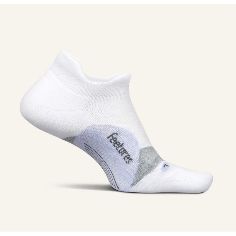 Women’s Feetures Elite Lt Cush No Show Tab in White Lilatech